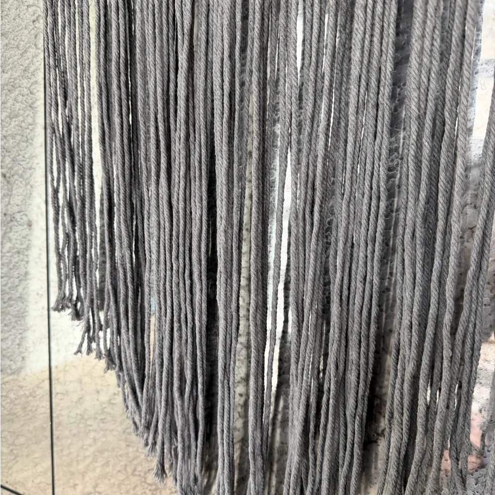 Chic Gray Macrame Wall Hanging